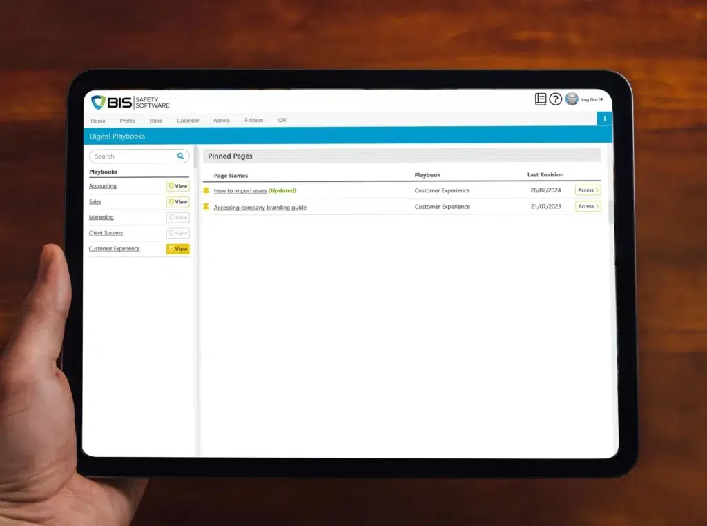 Digital Playbooks screenshot